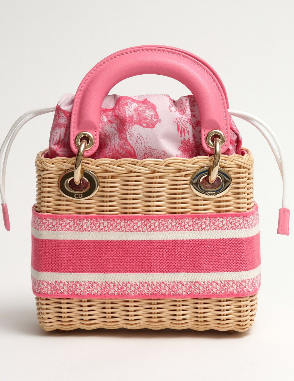 Lady Dior Wicker Tote Medium