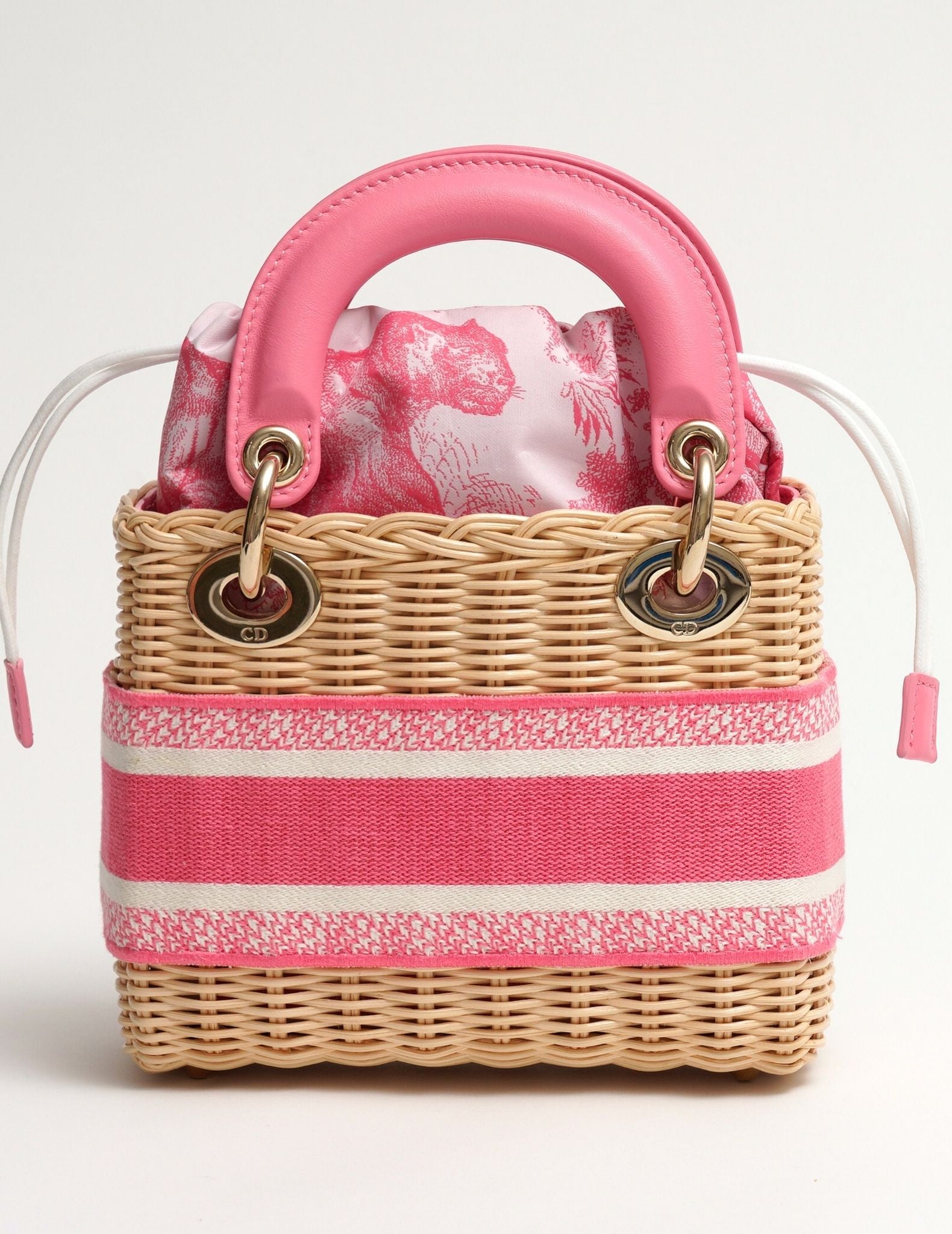 Lady Dior Wicker Tote Medium