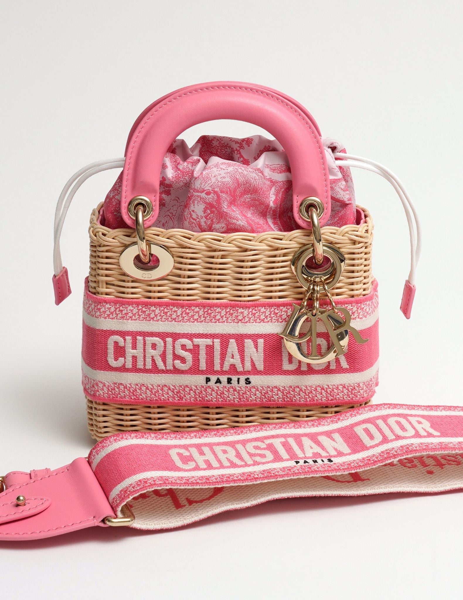 Lady Dior Wicker Tote Medium